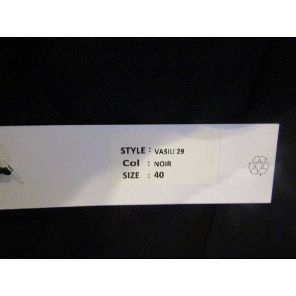 Hana San Vest Black 2 Button Hi-Low Pleated Retail $149 NWT Womens Size 40 US L - Picture 7 of 7